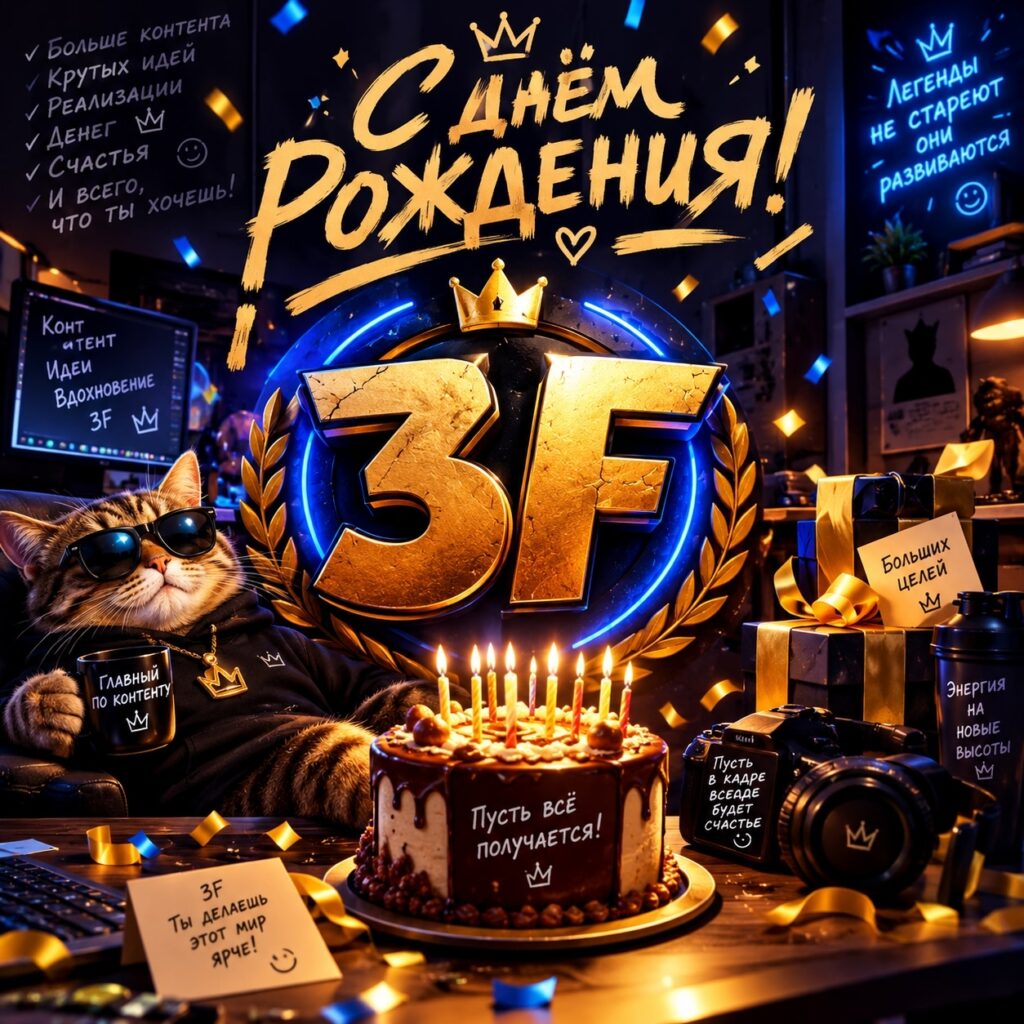 С Днём рождения Санек! Член команды 3F!